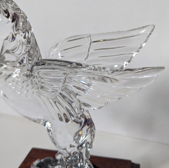 1999 Waterford Crystal Pegasus Legends and Lores 7 inch sculpture with wood base - Picture 8 of 14